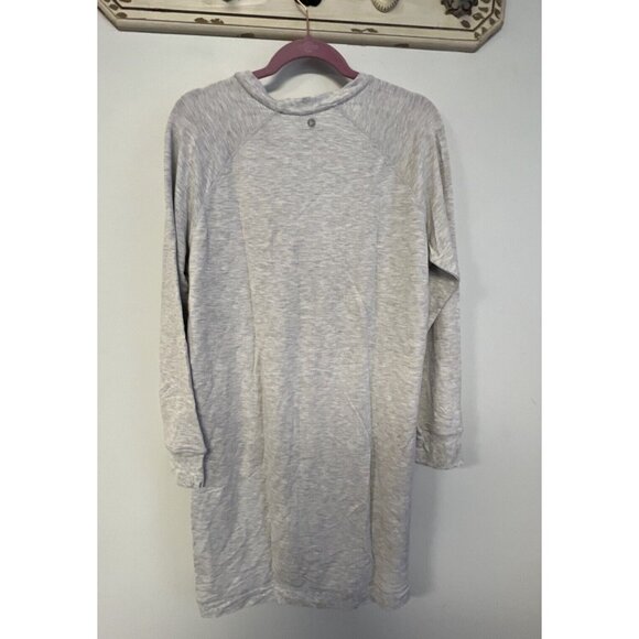 Active Life Dress Gray Sweatshirt Shift Dress Long Sleeve XL - Picture 2 of 6